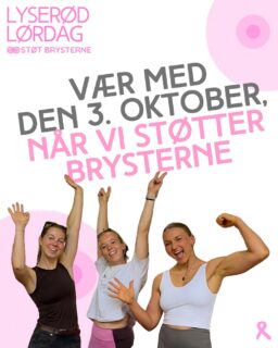 Sjov træning, gode vibes og en god sag 💗
Lørdag d. 3. oktober inviterer vi til Talk&Træning med fokus på styrketræning og de sundhedsfordele, der følger med – og på, hvad særligt kvinder får ud af at passe godt på kroppen.
Du får en time med god træning, konkrete keypoints om sundhed og styrketræning – og snacks bagefter selvfølgelig 🫶
Det er gratis at deltage, men vi håber, du har lyst til at støtte vores indsamling til Støt Brysterne.
Alle kan være med – så tag din veninde, søster, mor eller træningsmakker under armen og kom med 💪
📍 SHC Kaktus
🗓️ Lørdag d. 3. oktober
⏰ 9–10
Tilmelding er nødvendig pga. begrænsede pladser – link i bio.
Håber vi ses!
x Nana, Mathilde & Lise
