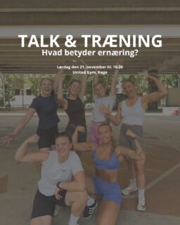 TALK & TRAINING 💛 
Et event kun for kvinder

Vi gør det igen!
En eftermiddag med fællesskab, styrketræning og ærlige snakke om kroppen, træning og alt det, vi som kvinder bliver bombarderet med, når det kommer til sundhed og udseende.

Sidste gang stod i Støt Brysternes tegn, denne gang dykker vi ned i ernæring omkring træning. 

For hvordan er det nu med mad?  Protein, kulhydrat, sundt, usundt, mængder og forarbejdede fødevarer.   Og hvad sker der egentlig når vi spiser for lidt? 

Vi skal blive klogere, træne sammen og forhåbentlig gå derfra med lidt mere viden, lidt mere styrke og lidt mindre bullshit omkring, hvordan en kvindekrop “bør” se ud.

Og ja – det er helt gratis. 🙌🏼

Kom som du er. Du behøver ikke være stærk, erfaren eller have styr på det hele.
Vi håber, du vil være med 🤍

📍 United Gym, Køge
🗓️ Lørdag d. 21. November 
🕙 Kl. 10:00. 

Skriv “INTERESSERET” i kommentarfeltet, så sender vi alle informationerne 💌 

#styrketræning #sundhed #ernæring #bevægelsesglæde #træningsinspiration